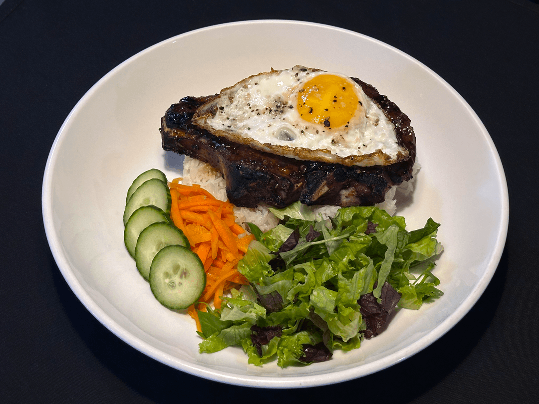 Grilled Thick-Cut Pork Chop at Khue's in St. Paul